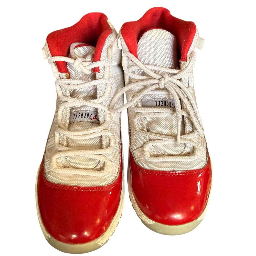 Nike Air Jordan Retro 11 Size 3Y 378039 116 White Cherry Shoes